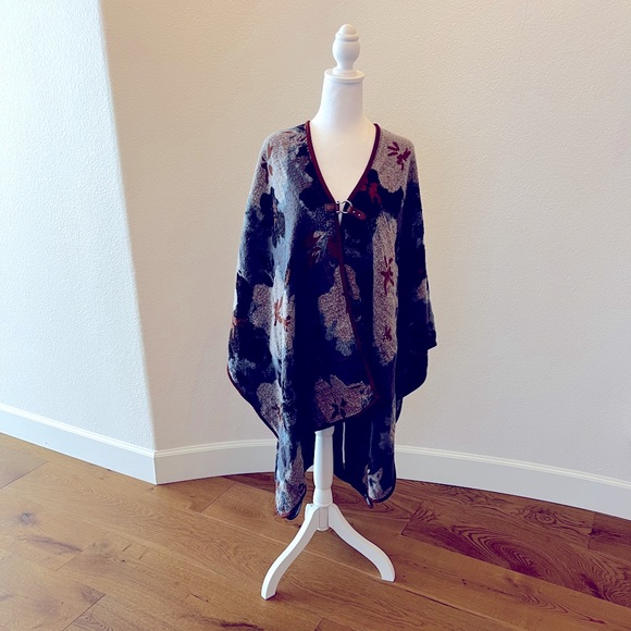 Marc New York Andrew Marc Multicolor Southwest Style Poncho Wrap Cape - One Size - Picture 1 of 3